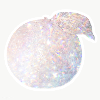 Sparkle silvery orange holographic style sticker design element with w.. | Free  transparent png - 2341100