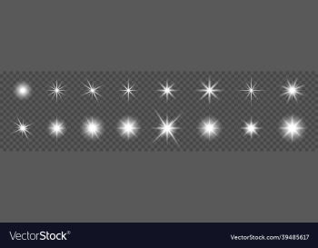 sparkling star set glowing star light effect sparkling star set glowing star light effect