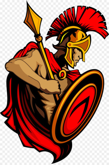 Spartan army Ancient Greece Trojan War Clip art - Vector soldier 