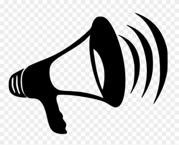 Speakers Clipart School Announcement - Transparent Background Megaphone Png