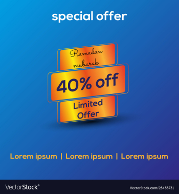 Special discount offer vector image Special discount offer vector image