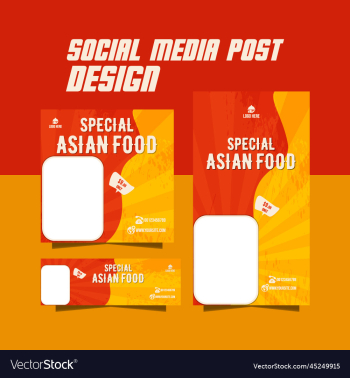 special korean food menu flyer or asian food