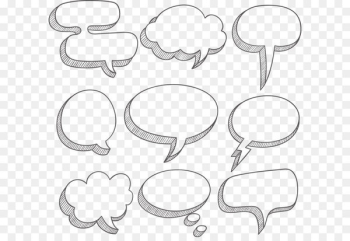 Speech balloon Text box Dialog box - White simple cloud dialog box border texture 