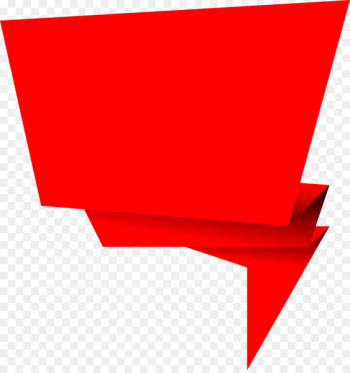 Speech balloon Text - origami Speech balloon Text - origami