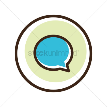 Speech bubble button Speech bubble button