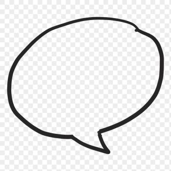 Speech bubble png, doodle clipart | Free PNG - rawpixel