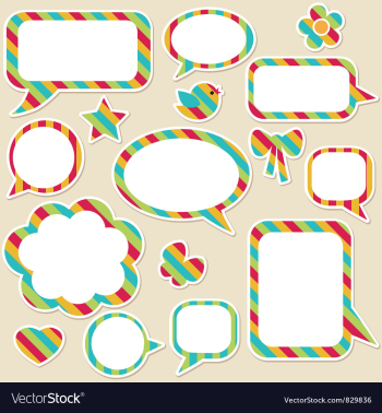  					Speech bubbles vector image														