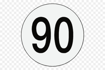 Speed limit Dual carriageway Number Sticker Kilometer per hour - symbol 