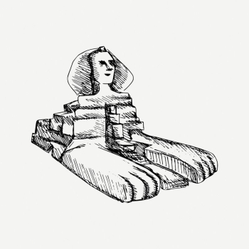 Sphinx of Giza clipart, vintage | Free PSD Illustration - rawpixel Sphinx of Giza clipart, vintage | Free PSD Illustration - rawpixel