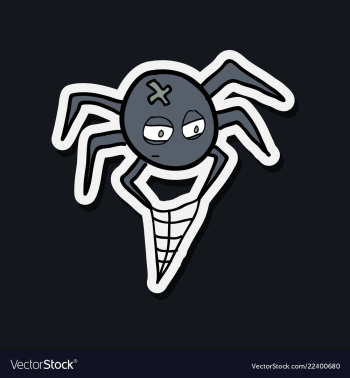 Spider isolated spider web halloween vector image Spider isolated spider web halloween vector image