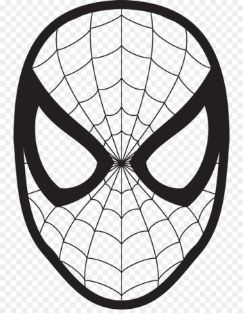 Spider-Man Drawing Face Coloring book Clip art - Spider-Man Mask Cliparts 