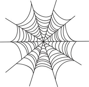 Spider Web Clipart Image: Creepy spider web Halloween graphic ...