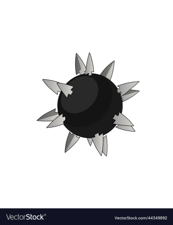 spiked ball with white background spiked ball with white background