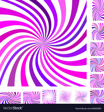 Spiral Background Design Set vector image Spiral Background Design Set vector image