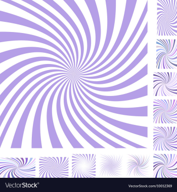 Spiral Background Design Set vector image Spiral Background Design Set vector image