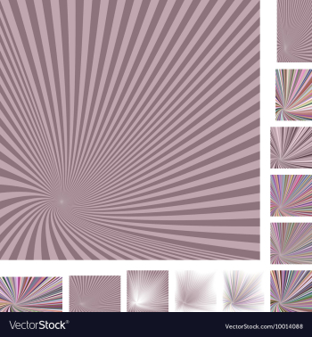Spiral Background Design Set vector image Spiral Background Design Set vector image