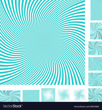 Spiral Background Design Set vector image Spiral Background Design Set vector image