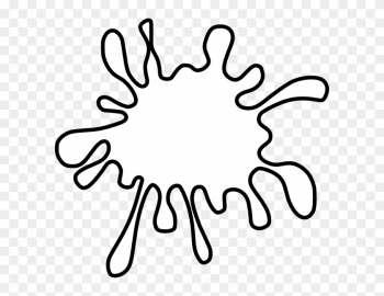 Splat Outline Clip Art - Paint Splatter Outline