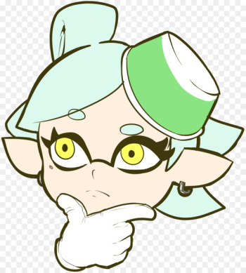Splatoon 2 Emoji Video game 4chan - thinking woman Splatoon 2 Emoji Video game 4chan - thinking woman
