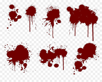 Splatter film Paint Splash Ink - Crimson blood 