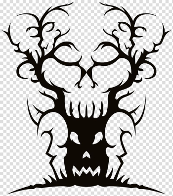 Spooky Tree Drawing , Spooky Banner transparent background PNG clipart Spooky Tree Drawing , Spooky Banner transparent background PNG clipart