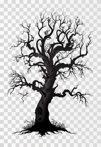 Spooky Tree PNG transparent - Black and white Spooky Tree PNG transparent - Black and white