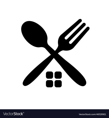 spoon and fork icon food symbol