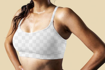 Sport bra png mockup, transparent | Free PNG Mockup - rawpixel