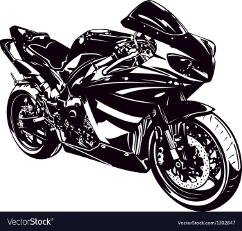Sport motorbike vector image Sport motorbike vector image