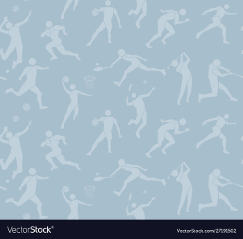 Sport pattern seamless backdrop people sport icon vector image Sport pattern seamless backdrop people sport icon vector image