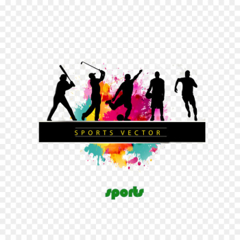 Sport Poster - Dynamic sports figures silhouette background Sport Poster - Dynamic sports figures silhouette background