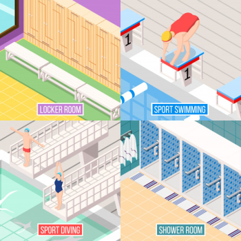 Sport swimming concept Free Vector Sport swimming concept Free Vector