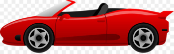Sports car Ferrari Cartoon Clip art - Red sports car Sports car Ferrari Cartoon Clip art - Red sports car