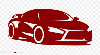 Sports car Silhouette Car tuning - Wine red car icon high-definition buckle material 