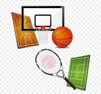 Sports equipment Basketball Clip art - Tennis racket 