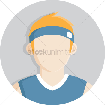 Sports man avatar