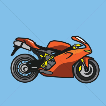 Sports motorbike Sports motorbike