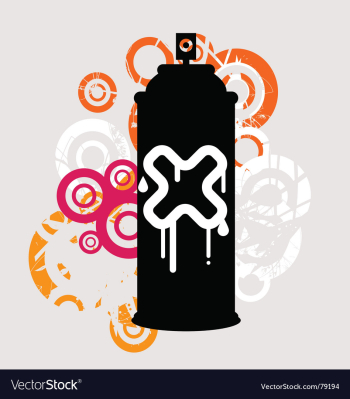 Spray can vector image Spray can vector image