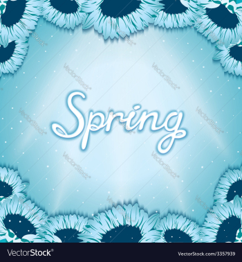 Spring awakening poster vector image Spring awakening poster vector image