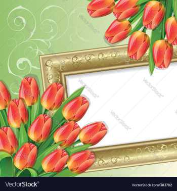 Spring background vector image Spring background vector image