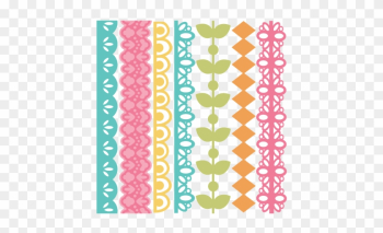 Spring Borders Set 2 Svg Files Svg Borders Border Svg - Svg Borders