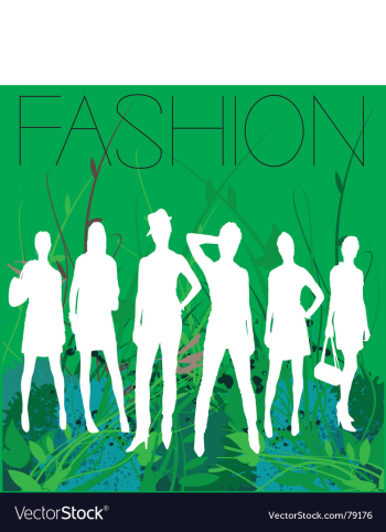 Spring fashion vector image Spring fashion vector image