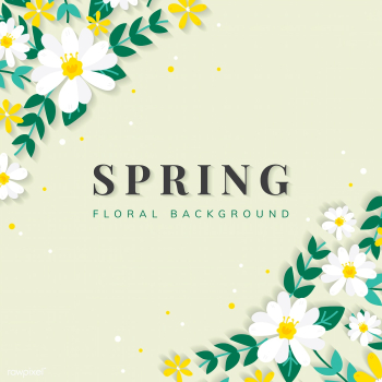 Spring floral border illustration | Free stock vector - 562909 Spring floral border illustration | Free stock vector - 562909