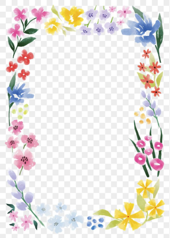 Spring floral frame png botanical | Free PNG - rawpixel