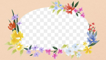 Spring flower frame desktop wallpaper, | Free PNG - rawpixel