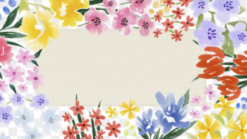 Spring flower frame desktop wallpaper, | Free PNG - rawpixel