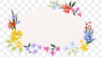 Spring flower frame desktop wallpaper, | Free PNG - rawpixel