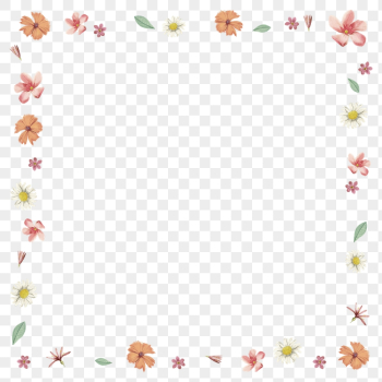 Spring flower frame png background, | Free PNG - rawpixel