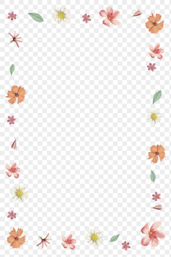 Spring flower frame png background, | Free PNG - rawpixel