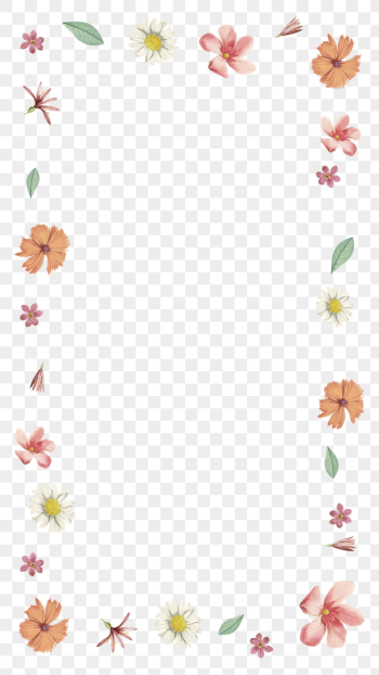 Spring flower frame png background, | Free PNG - rawpixel